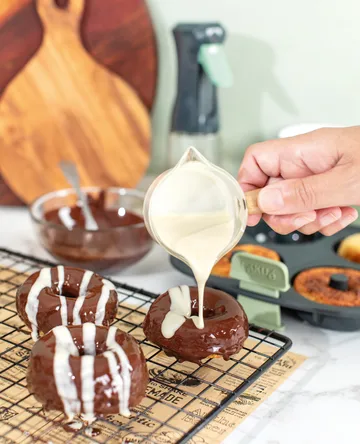 Lékué Air fryer donitsivuoka 4 kpl - Harmaa - Lékué