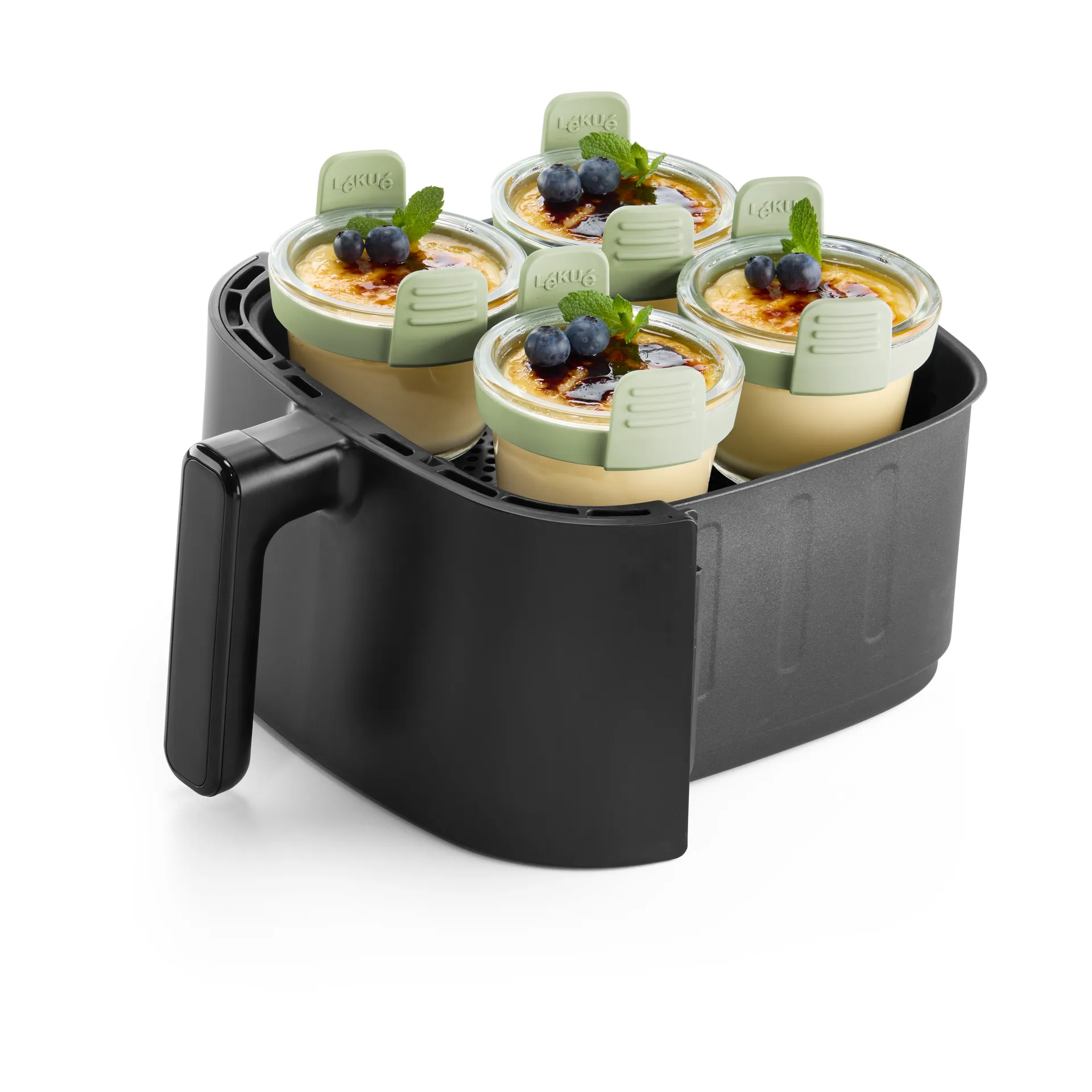 Lékué Air fryer lasikuppi mini 4-pack, Läpinäkyvä Lékué