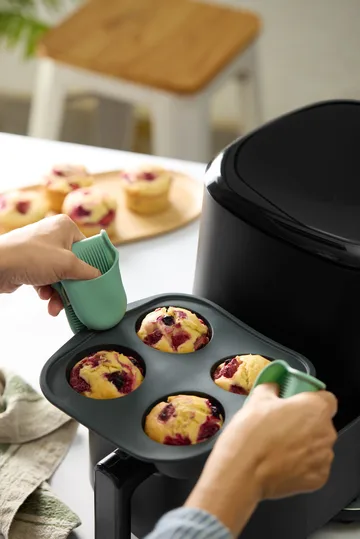 Lékué Air fryer muffinsivuoka 4 kpl - Harmaa - Lékué