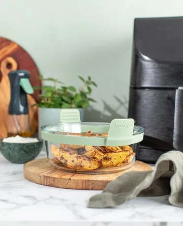 Lékué Air fryer pyöreä lasivuoka - Läpinäkyvä - Lékué