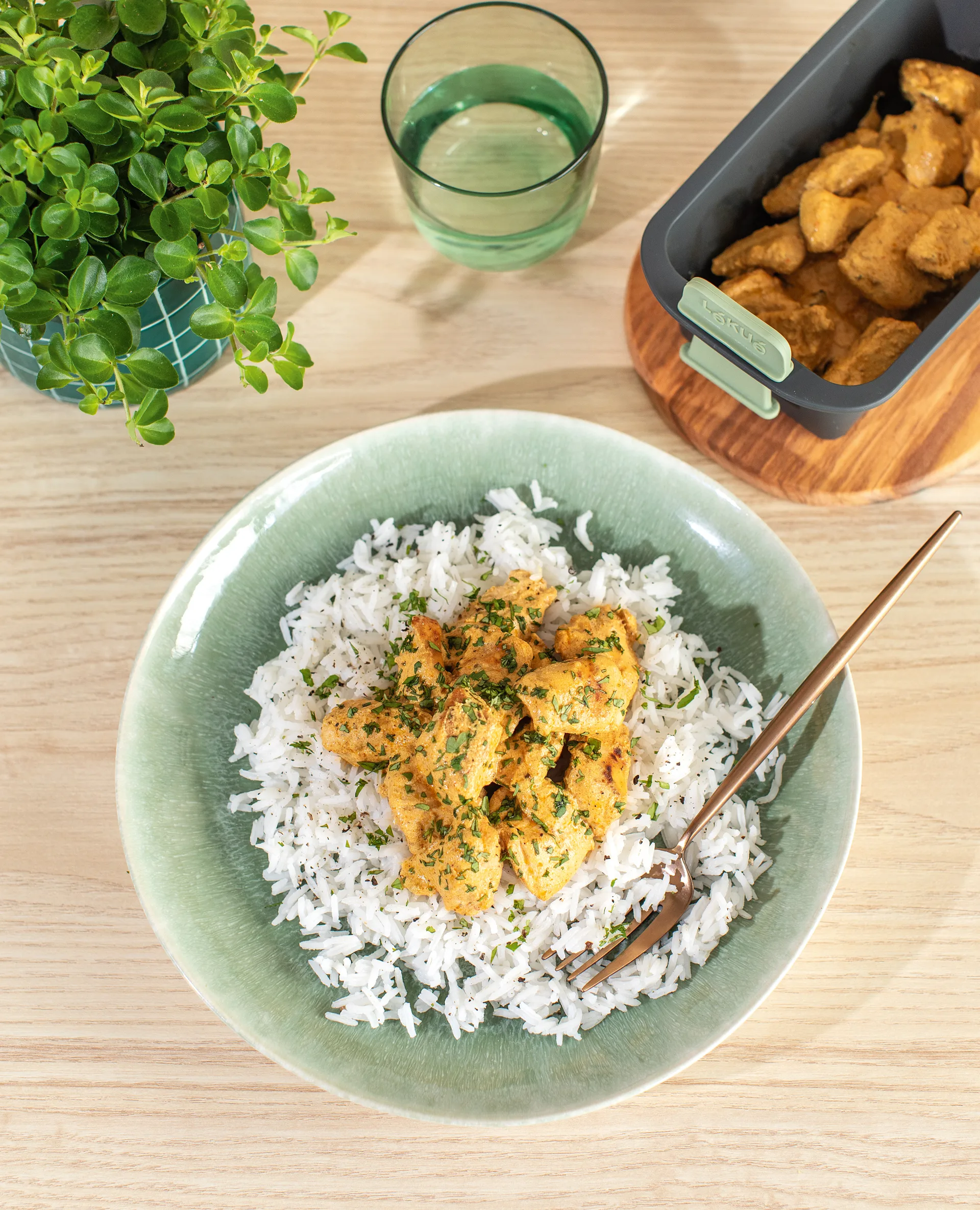 Lékué airfryer suorakulmainen kori, Harmaa Lékué