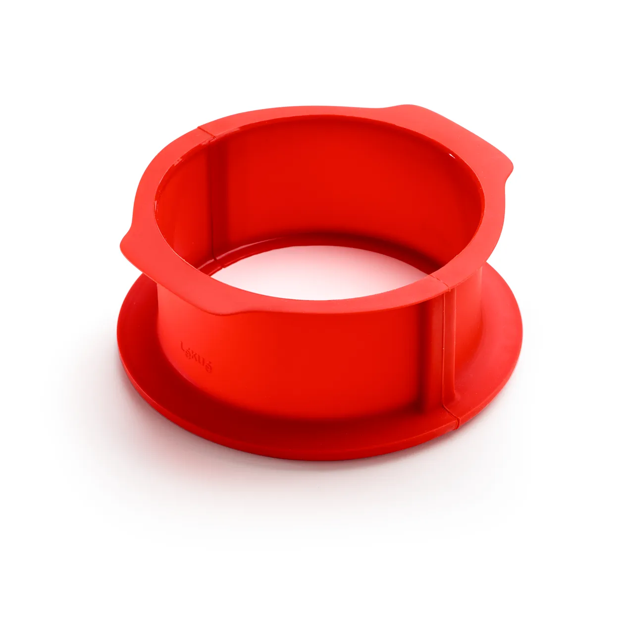 Lékué Lékué charlotte springform vuoka lautasella 18 cm Punainen