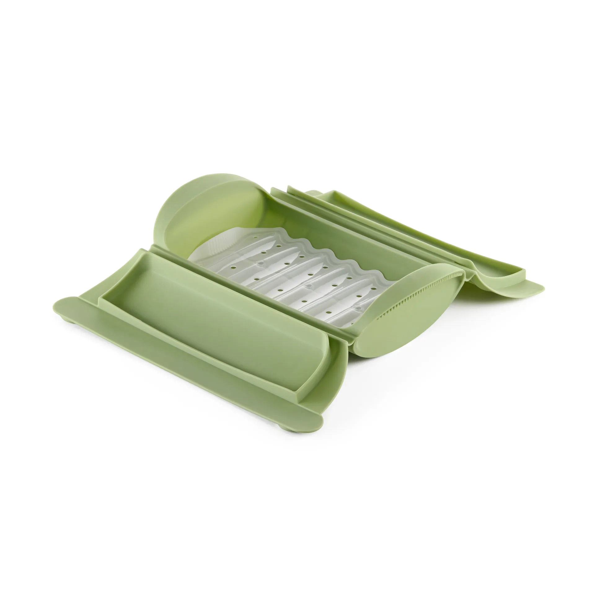 Lékué höyrykeitin, Vihreä, tarjottimella, 2-pack Lékué