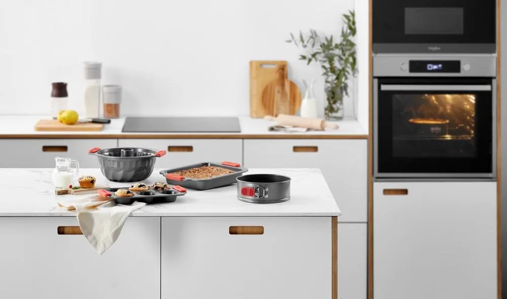 Lékué neliönmuotoinen uunivuoka non stick., Punainen Lékué