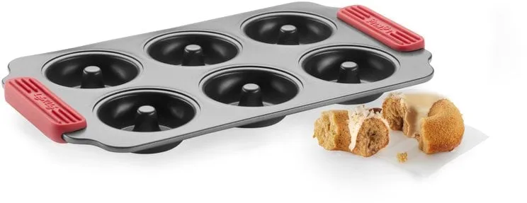 Lékué non stick donitsimuotti 6 kpl, Punainen Lékué