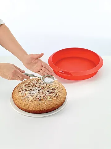 Lékué pyöreä kakkuvuoka silikoni 20 cm - Punainen - Lékué
