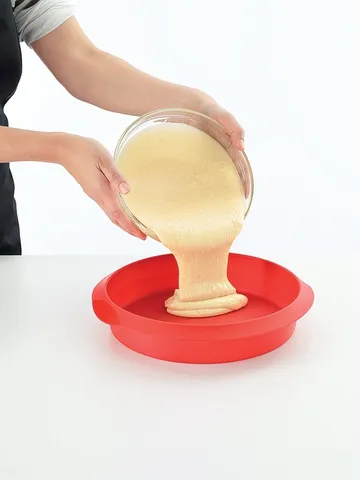 Lékué pyöreä kakkuvuoka silikoni 20 cm - Punainen - Lékué