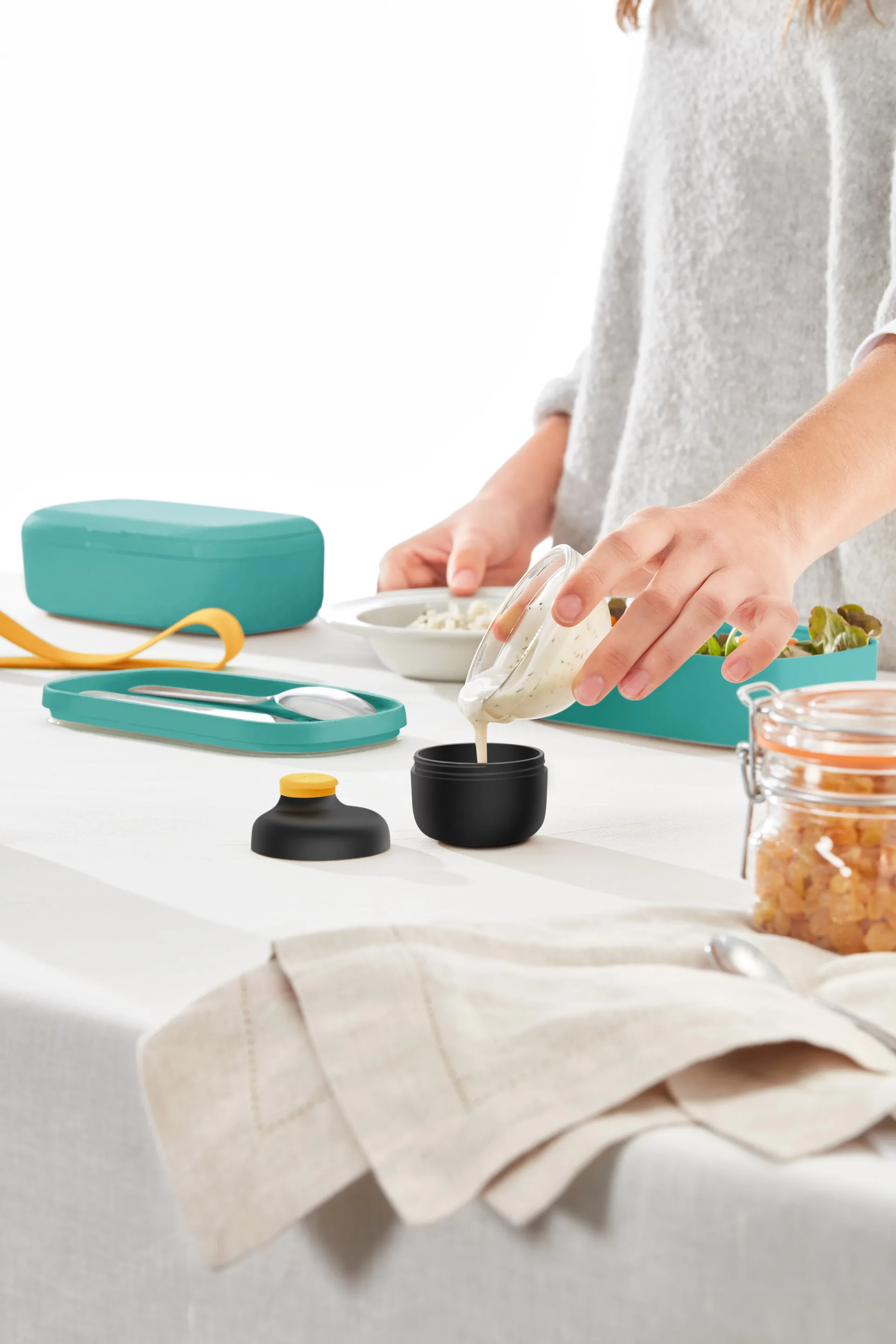 Lékué To Go kastikesäiliö ekologinen 50 ml, Musta Lékué