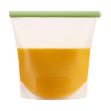 Lékué uudelleenkäytettävä silikonipussi vihreä - 1,5 L - Lékué