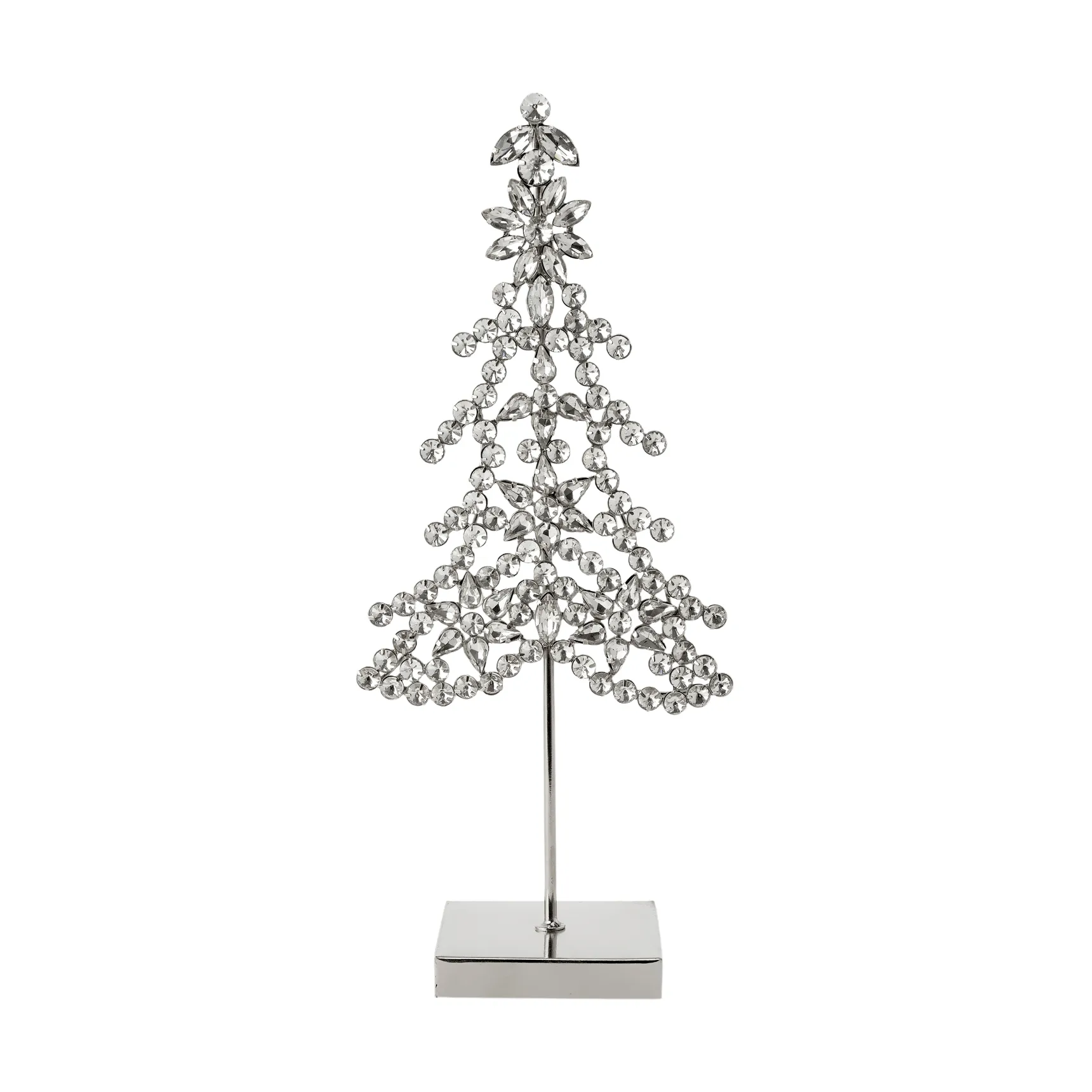 Ada Tree koriste-elementti, Hopeanhohtoinen, 14x8x32 cm Lene Bjerre