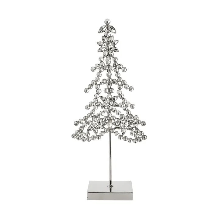 Ada Tree koriste-elementti - Hopeanhohtoinen, 14x8x32 cm - Lene Bjerre
