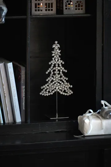 Ada Tree koriste-elementti - Hopeanhohtoinen, 14x8x32 cm - Lene Bjerre