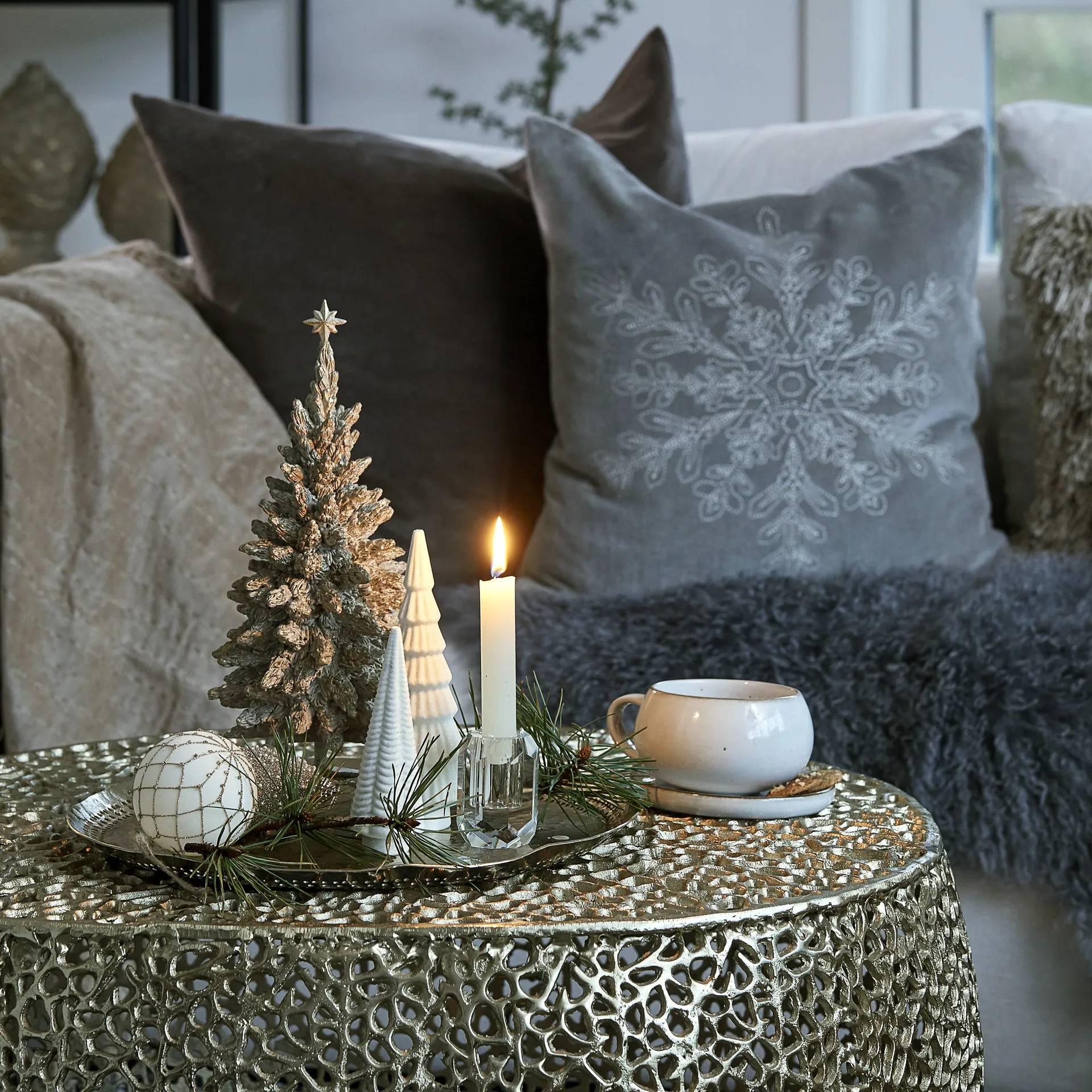 Amera kuppi ja lautanen, White sands Lene Bjerre