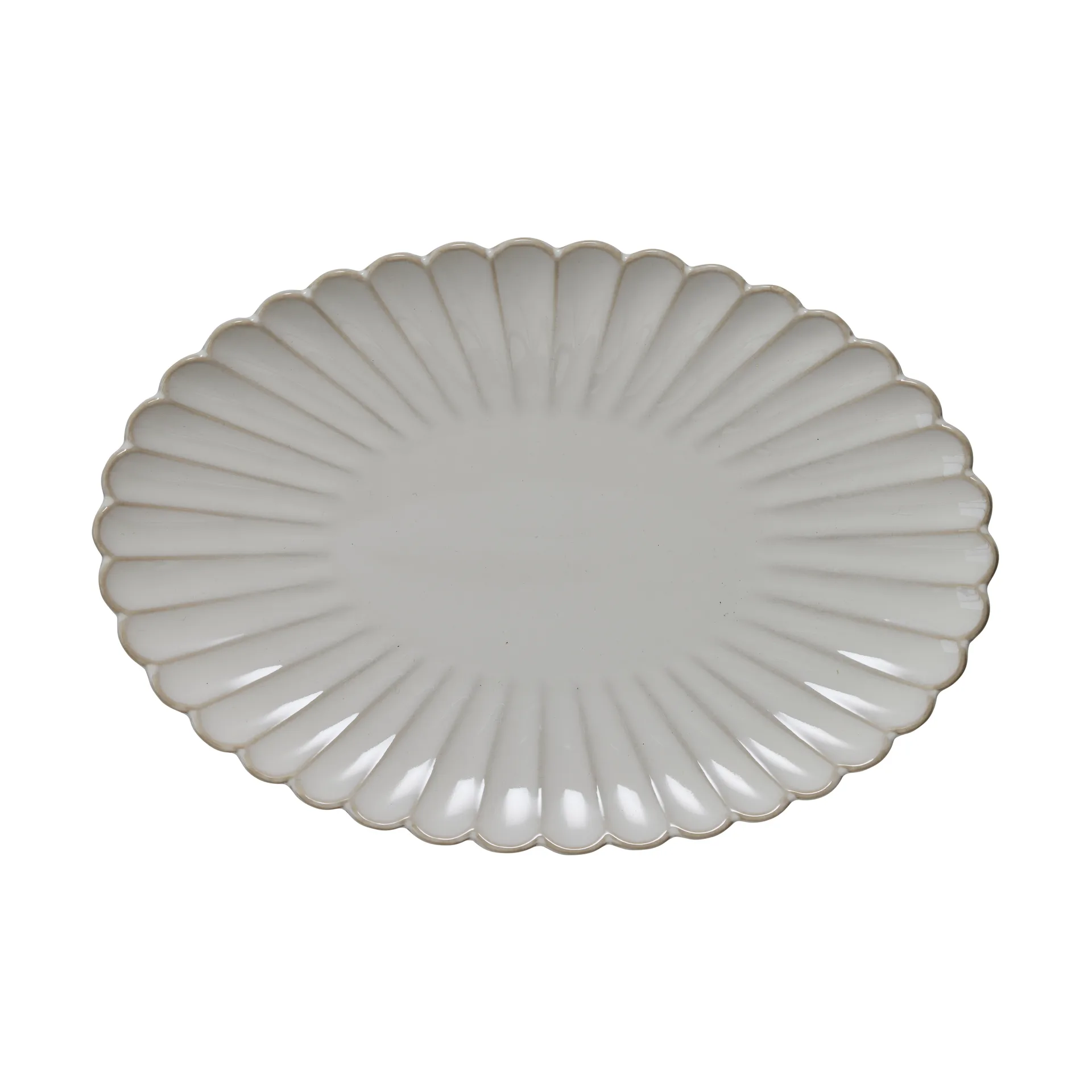 Camille tarjoilulautanen 30,5x21 cm, Off White Lene Bjerre