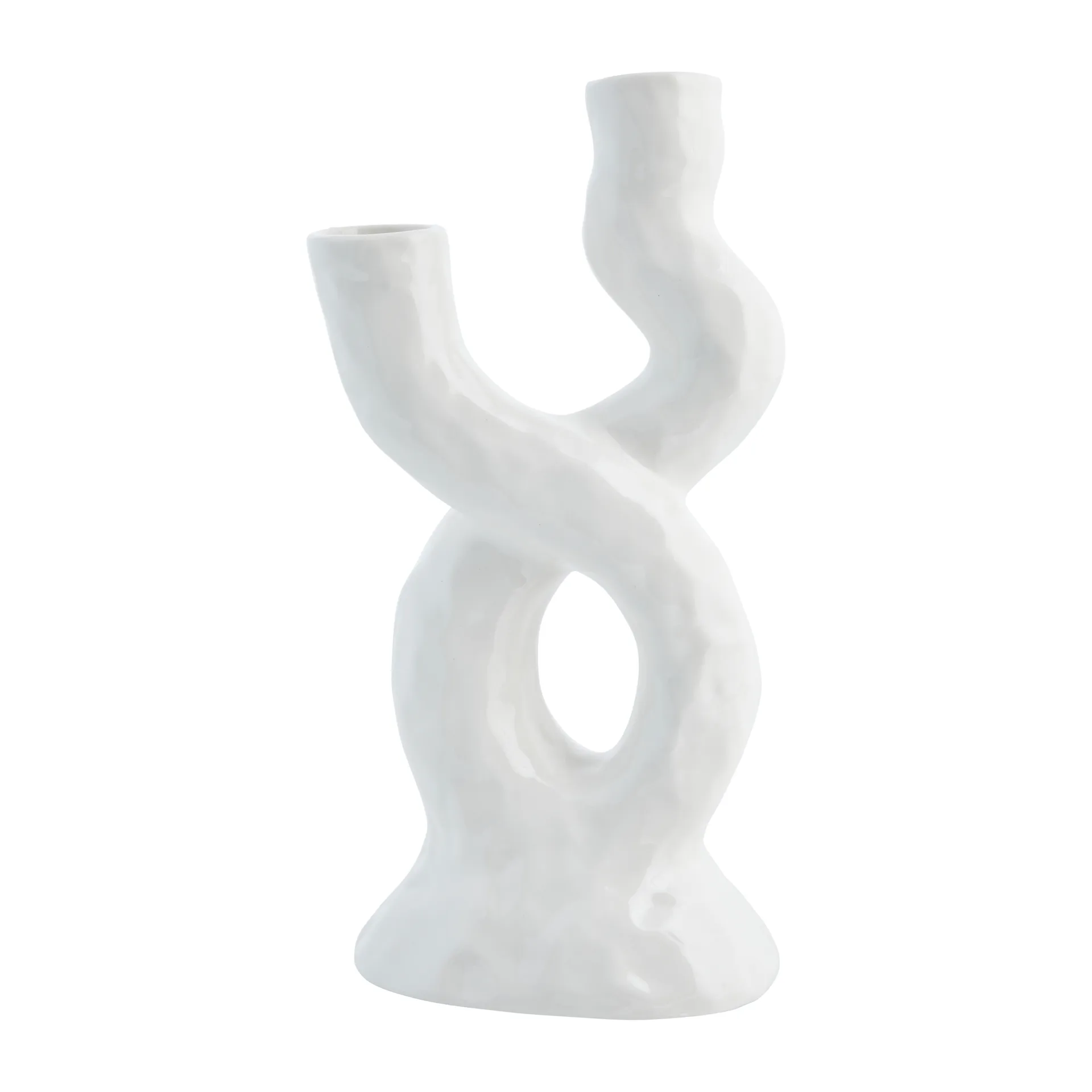 Corille maljakko 25 cm, White Lene Bjerre