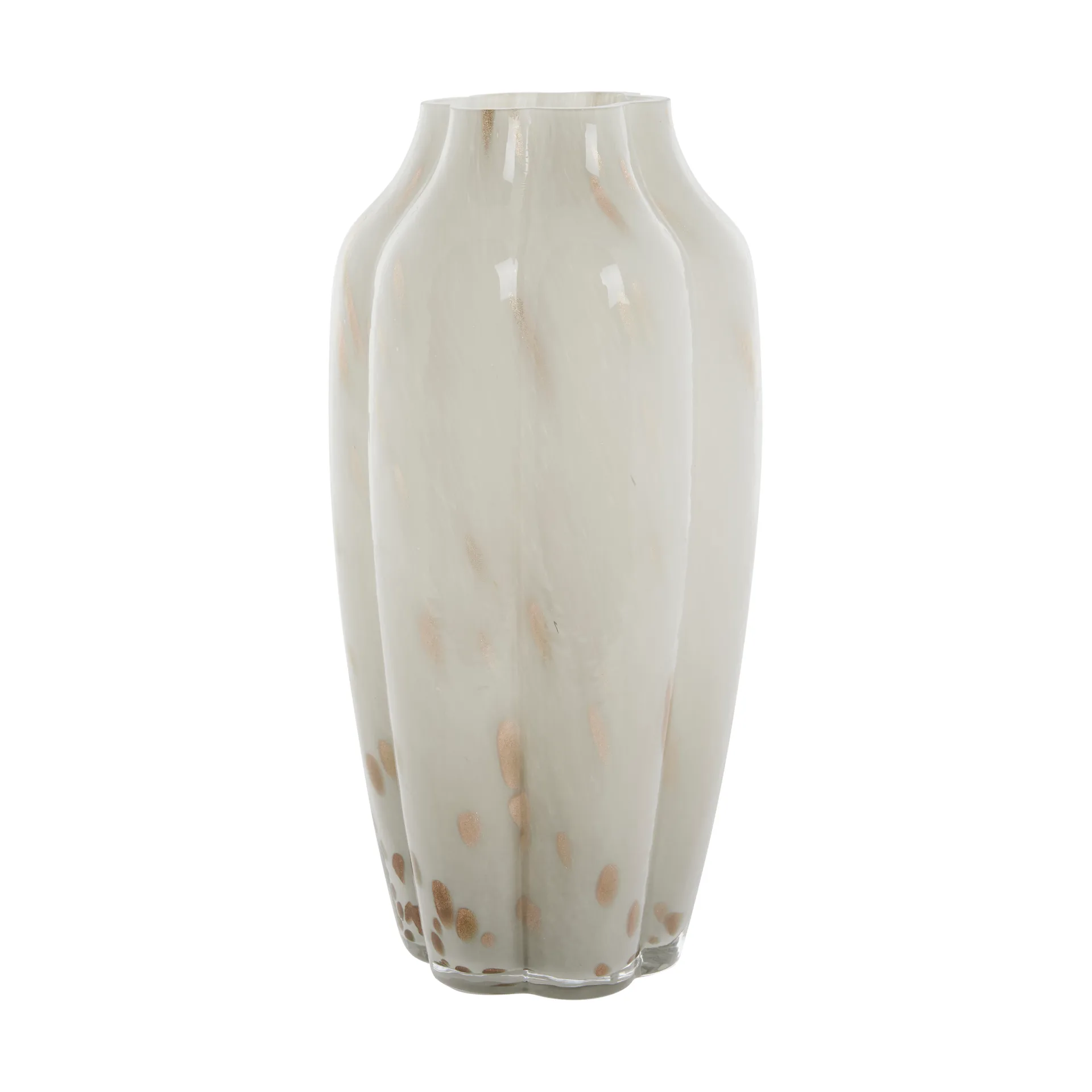 Mara vaasi 15x15 cm, Off White-Light gold Lene Bjerre