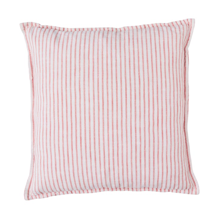 Olivia tyyny 60x60 cm - Off White-Dark Coral - Lene Bjerre