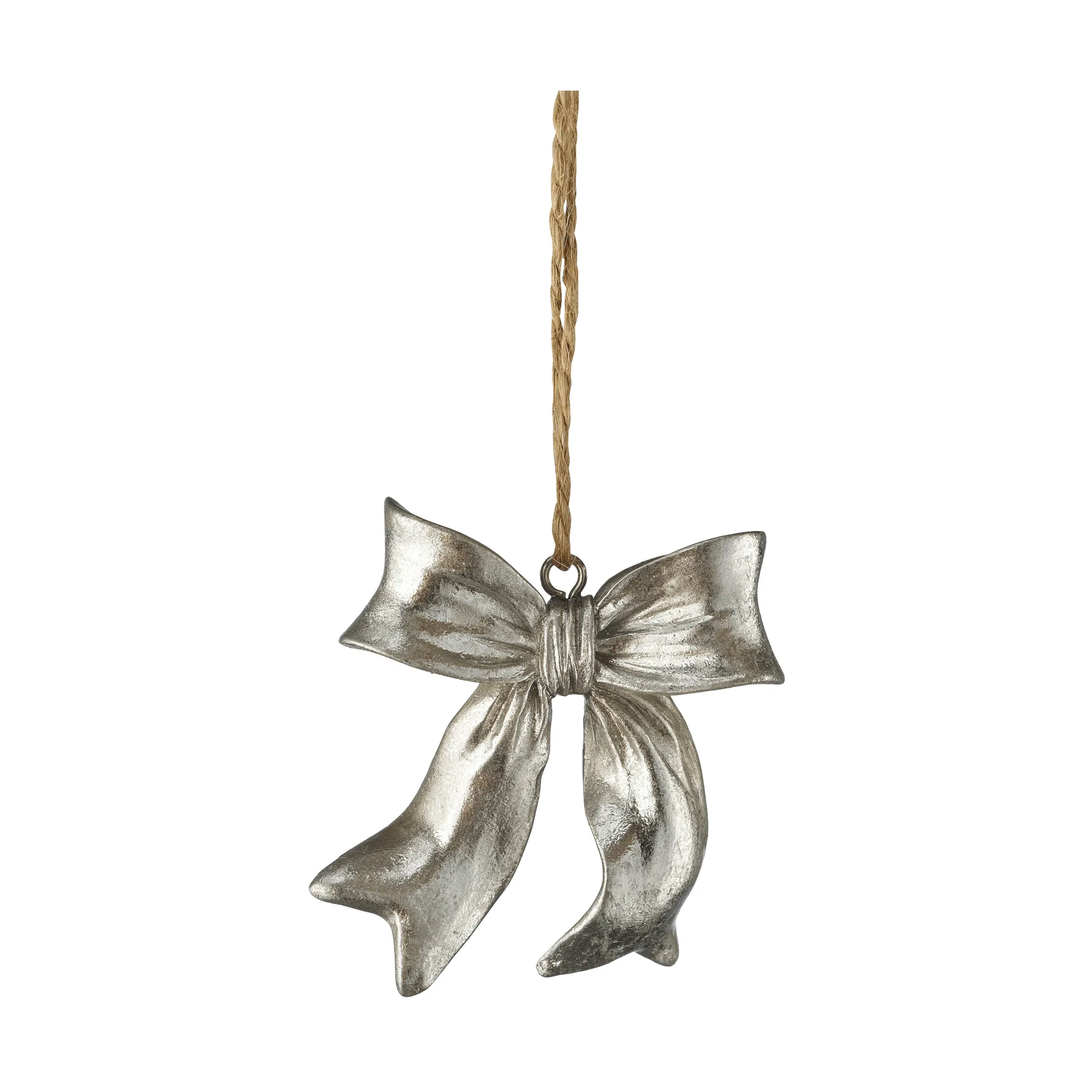 Serafina bow-riipus, Hopeanvärinen, 6x2,5x6,7 cm Lene Bjerre