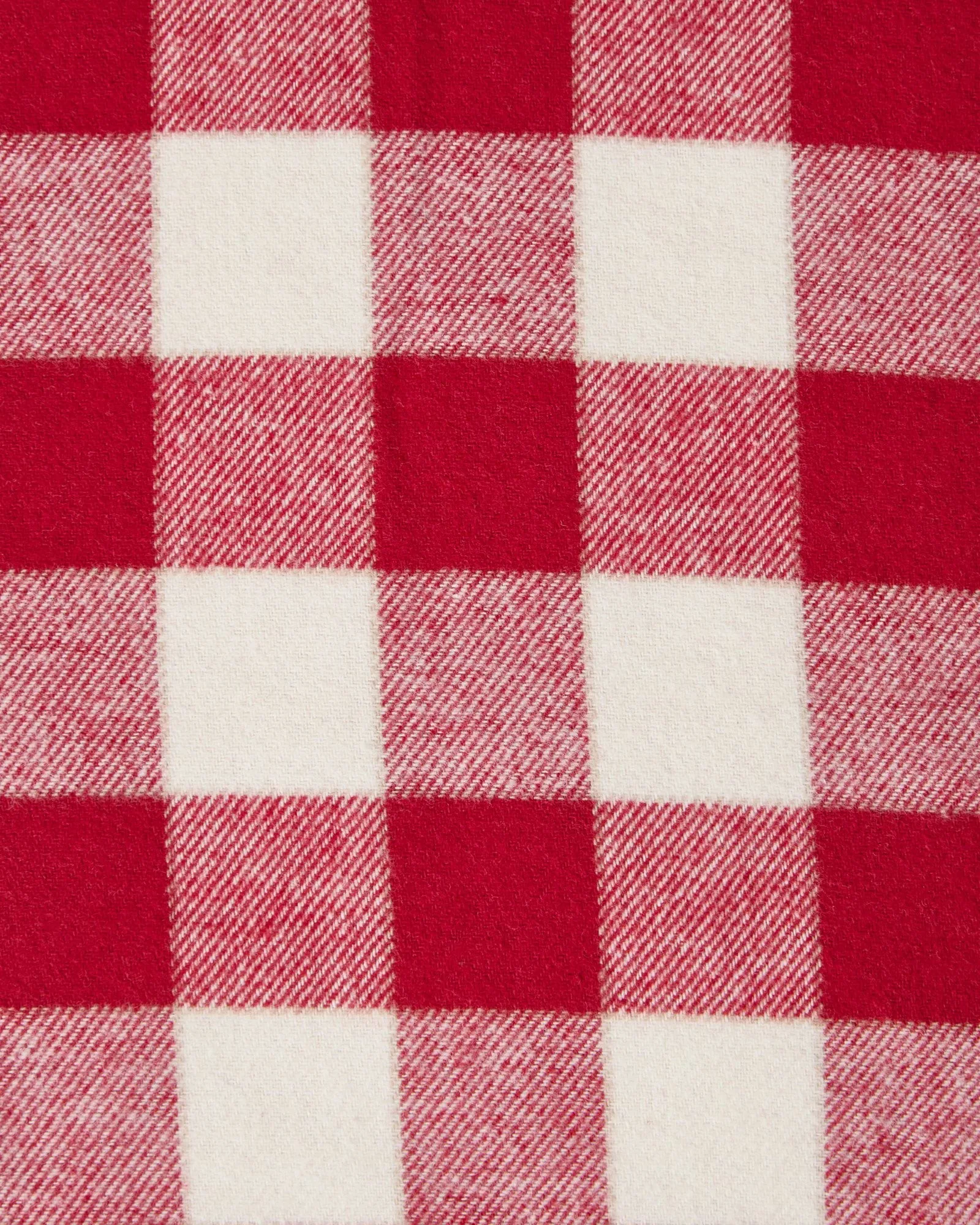 Checked Cotton Flannel -tyynyliina 50x60 cm, Red–light beige Lexington