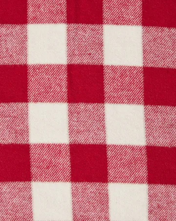 Checked Cotton Flannel -tyynyliina 50x60 cm - Red–light beige - Lexington