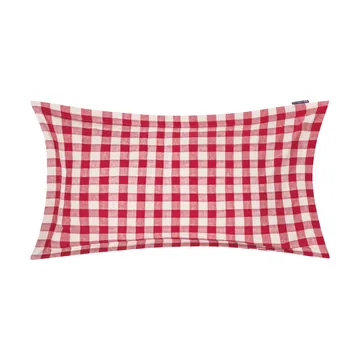 Checked Cotton Flannel tyynyliina 50x90 cm - Red–light beige - Lexington