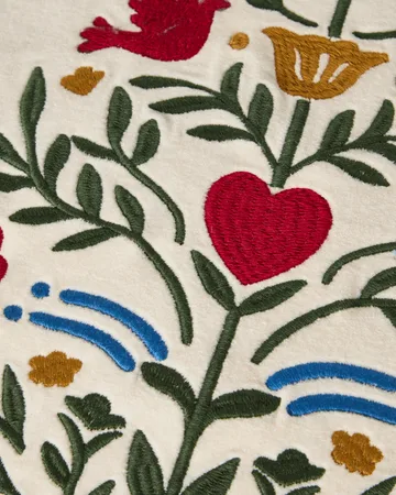 Christmas Tree velvet tyynynpäällinen - Light beige-multi, 50x50 cm - Lexington