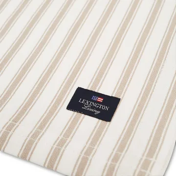 Icons Herringbone Striped -kaitaliina 50 x 150 cm - Beige-white - Lexington