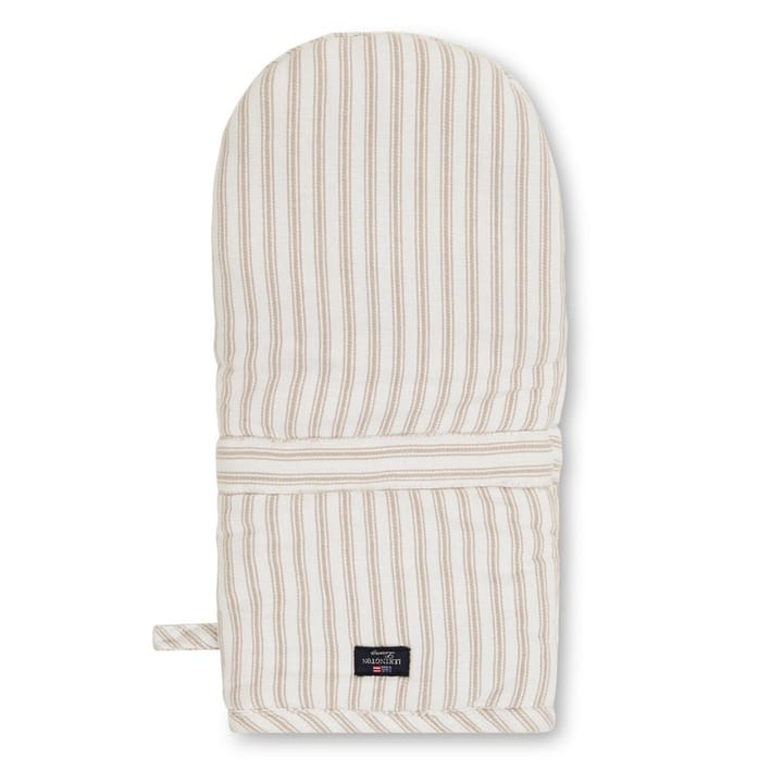 Icons Herringbone Striped -patakinnas - Beige-white - Lexington