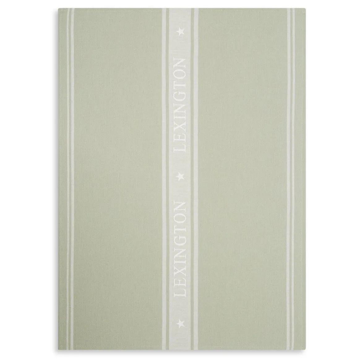 Lexington Icons Star -keittiöpyyhe 50 x 70 cm Sage green-white