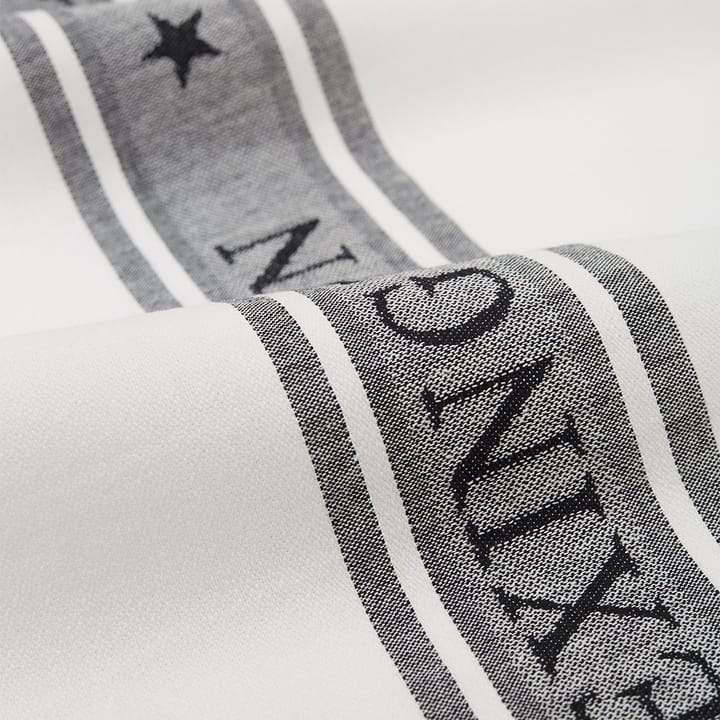 Icons Star -keittiöpyyhe 50 x 70 cm, White-black Lexington