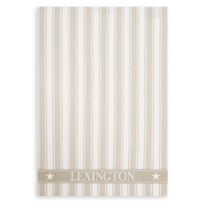 Icons Waffle Striped -keittiöpyyhe 50 x 70 cm - Beige-white - Lexington