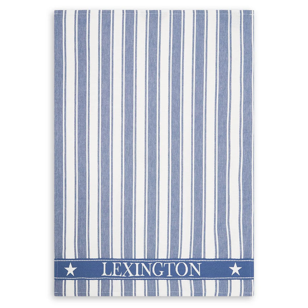 Lexington Icons Waffle Striped -keittiöpyyhe 50 x 70 cm Blue-white
