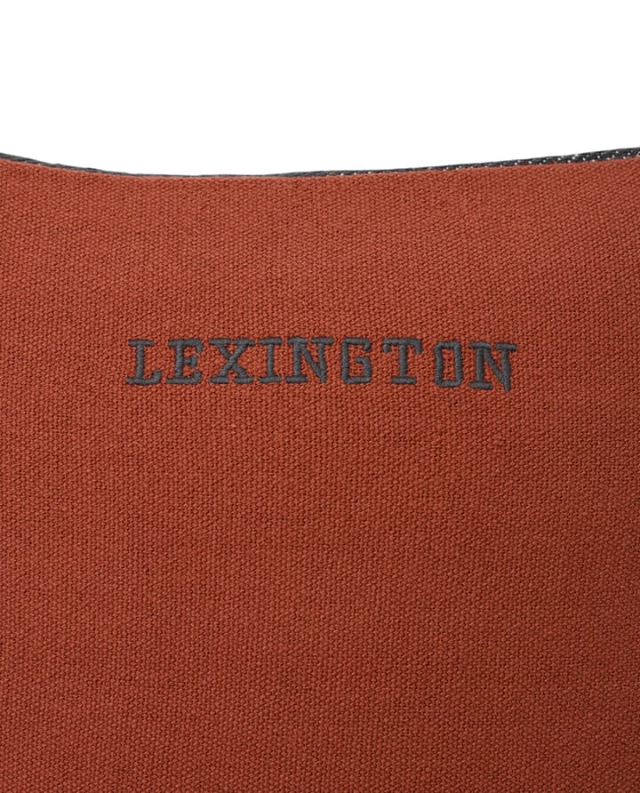 Irrekeltainenar Striped Cotton tyynynpäällinen 50x50 cm, Copper-gray Lexington