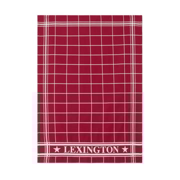 Lexington ruudullinen keittiöpyyhe 50x70 cm - Punavalkoinen - Lexington