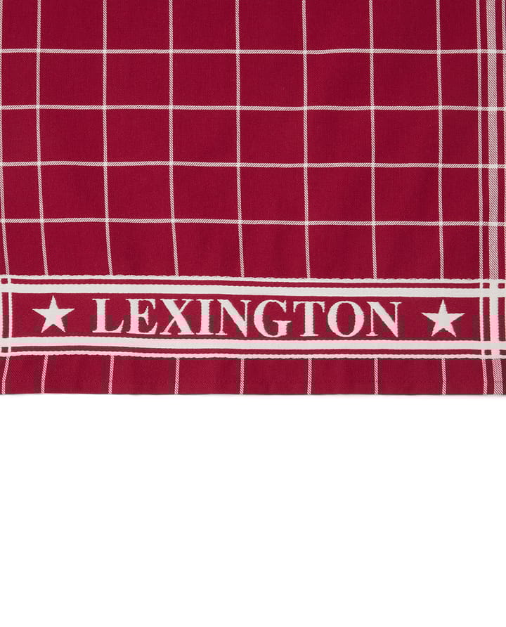 Lexington ruudullinen keittiöpyyhe 50x70 cm, Punavalkoinen Lexington