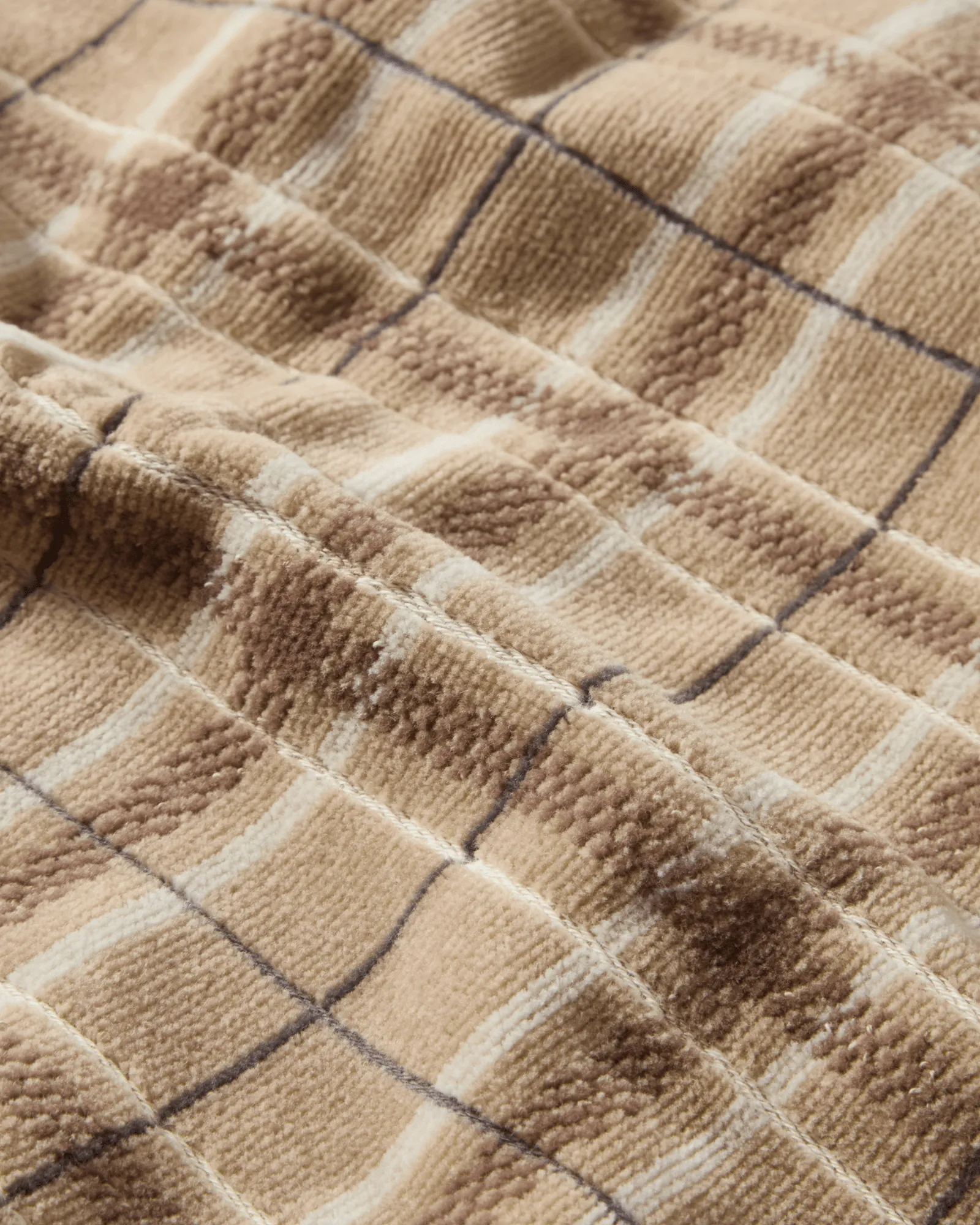Lexington ruudullinen pyyhe 2-pack, Beige-harmaa Lexington