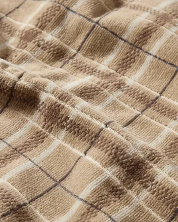 Lexington ruudullinen pyyhe 2-pack - Beige-harmaa - Lexington