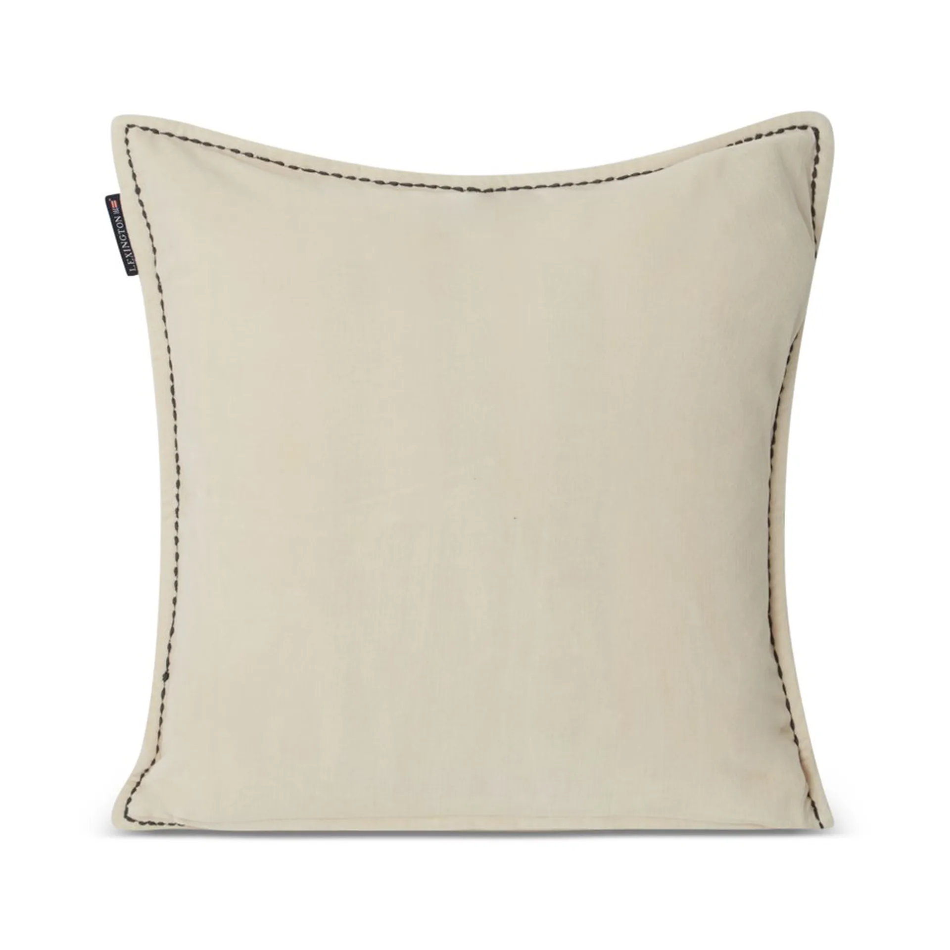 Logo Message Velvet tyynynpäällinen 50x50 cm, Light beige Lexington