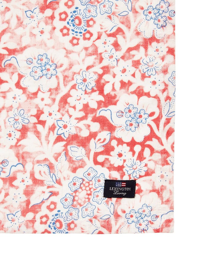Printed Flowers Recycled Cotton kangasservetti 50x50 cm, Coral Lexington