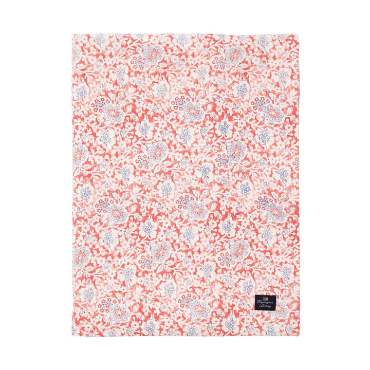 Printed Flowers Recycled Cotton pöytäliina 150x250 cm, Koralli Lexington