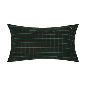 Ruudullinen puuvillapercale tyynyliina - Green-navy, 50x90 cm - Lexington