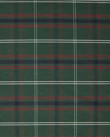 Ruudullinen puuvillapercale tyynyliina - Green-navy, 50x90 cm - Lexington