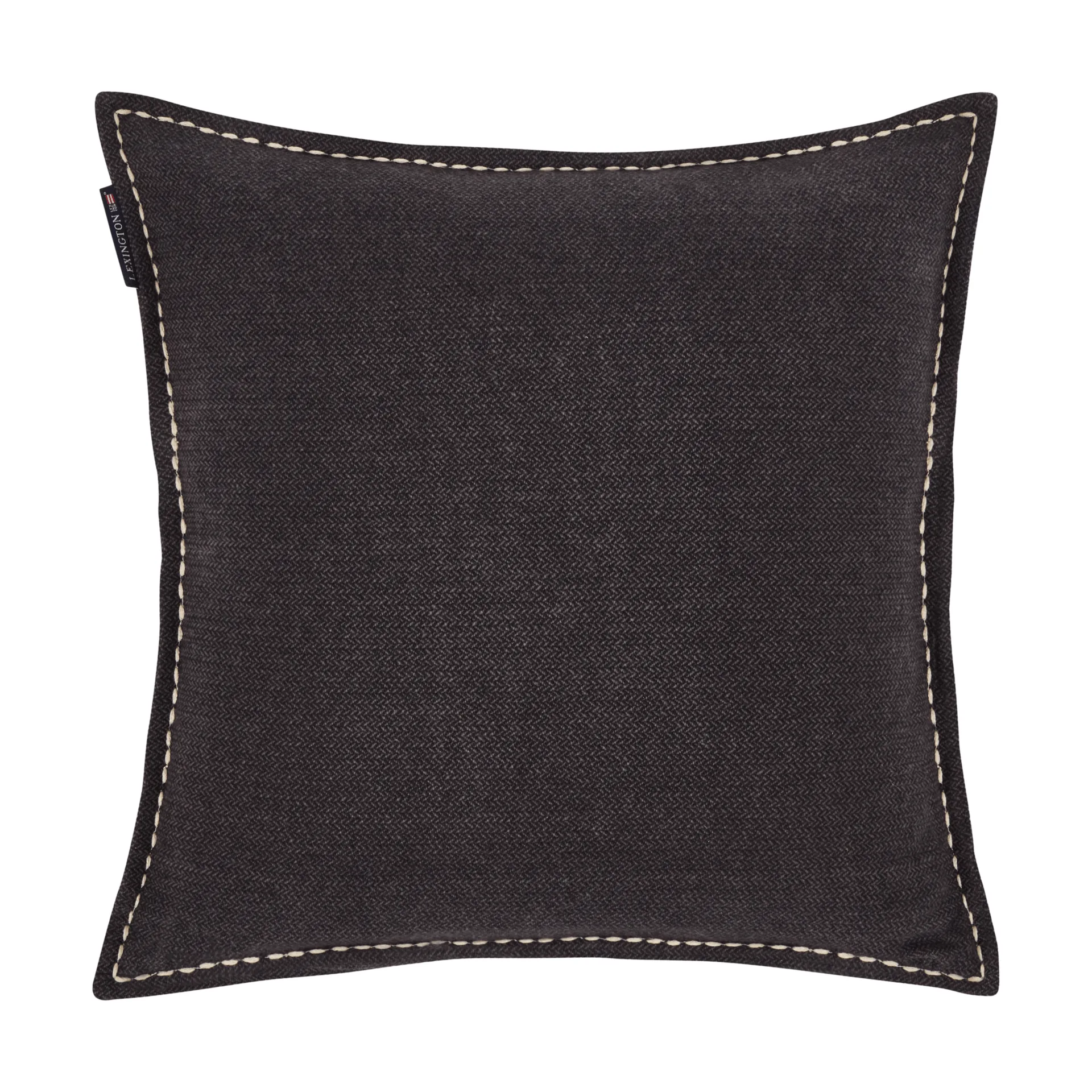 Ski Club luomupuuvillainen tyynynpäällinen, Navy–vaalea beige, 50x50 cm Lexington