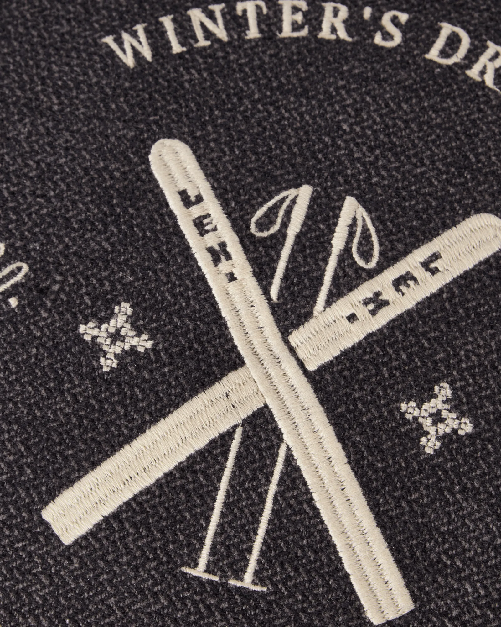 Ski Club luomupuuvillainen tyynynpäällinen, Navy–vaalea beige, 50x50 cm Lexington