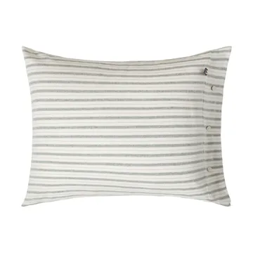 Stripe puuvillaflanellityynyliina - Valkoinen–vihreä–beige, 50x60 cm - Lexington