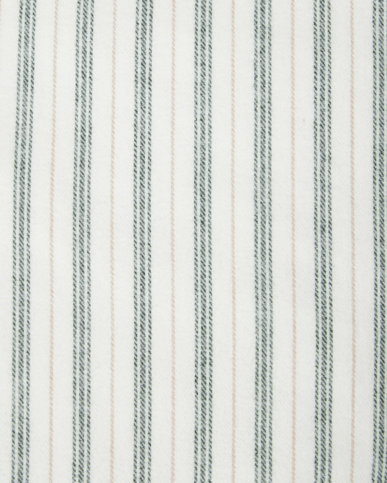 Stripe puuvillaflanellityynyliina, Valkovihreä-beige, 50x90 cm Lexington