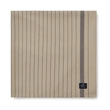 Striped Organic Cotton -pöytäliina 150x250 cm - Beige-dark gray - Lexington