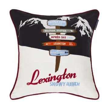 The Sign tyynynpäällinen - Navy-white-multi, 50x50 cm - Lexington