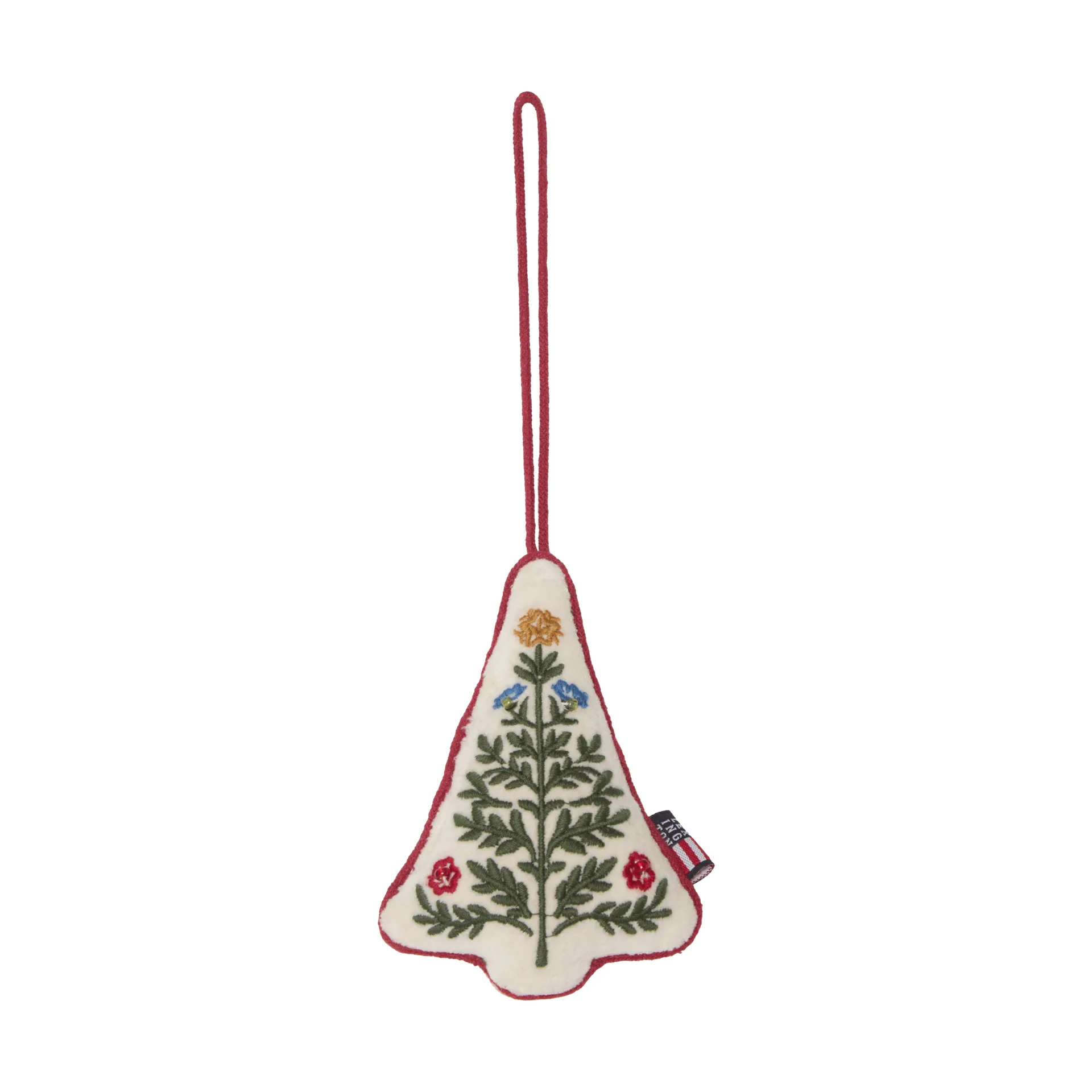 Lexington Tree ekologinen samettipuuvilla joulukoriste Monivärinen, 9x13x3 cm