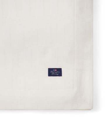 Valkoinen jacquard-puuvillainen pöytäliina 150x350 cm - Valkoinen - Lexington